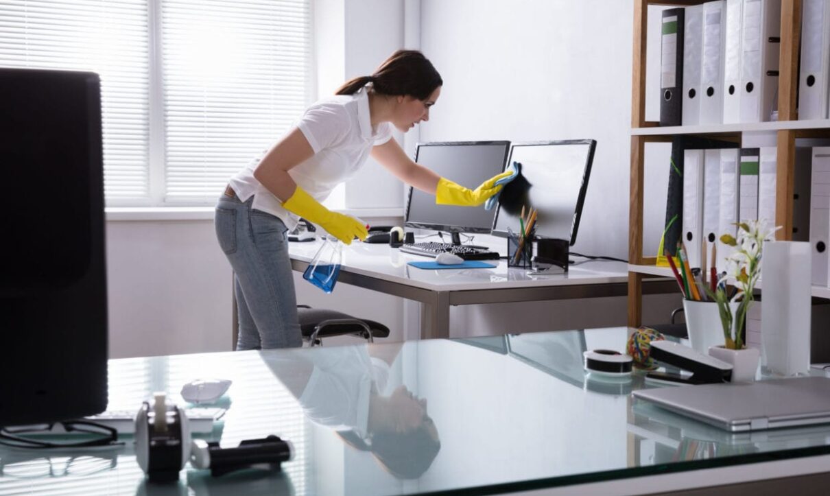 office room clean