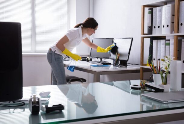 office room clean