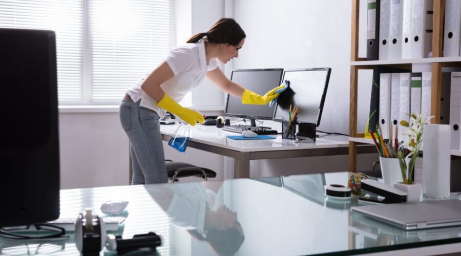 office room clean